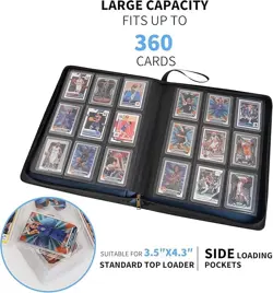 TOPLOADER BINDER holds 360 Toploaders Trading Card Album Folder - Image 4