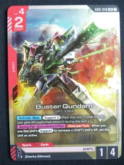 Buster Gundam GD01-046 LR Foil - Gundam Card #55 - Image 1