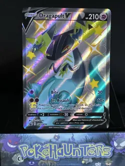 Pokemon Card Dragapult V SWSH096 Promo Shiny Full Art Shining Fates NM - Image 1