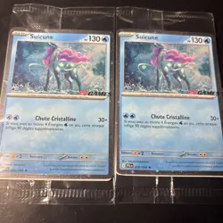 Pokemon TCG Phantasmal Flames Holo Promo Card EB Games Stamp Suicune (FRENCH) - Image 1