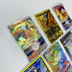 Lot of 11 Holo Pokemon Cards Charizard Zamazemta Typhlosion Celebi Vmax Greninja - Image 2