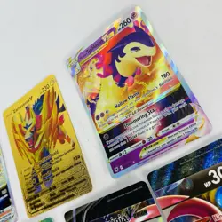Lot of 11 Holo Pokemon Cards Charizard Zamazemta Typhlosion Celebi Vmax Greninja - Image 3