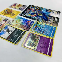Lot of 11 Holo Pokemon Cards Charizard Zamazemta Typhlosion Celebi Vmax Greninja - Image 5