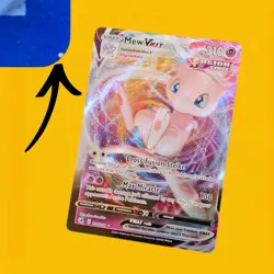 Pokemon Mew VMAX Miscut Error Card w/ Full Alignment Dot Fusion Strike 114/264 - Image 1