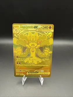 Pokemon TCG Mega Lucario EX Gold Mega Evolutions Card 188/132 Secret Rare - Image 1