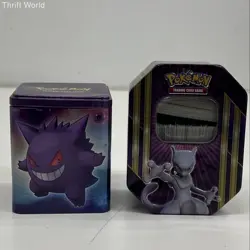 Pokemon Card Bulk Lot 2.13 lbs Holos + Gengar & Mewtwo Tins Modern Nintendo - Image 2