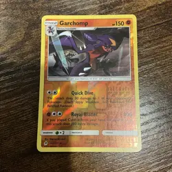 Garchomp 62/131 Reverse Holo Rare Forbidden Light Sun & Moon Pokemon Card TCG NM - Image 1