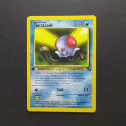 Pokemon Card WOTC 1999: Tentacool 56/62 1st Edition - Fossil Set - Image 1