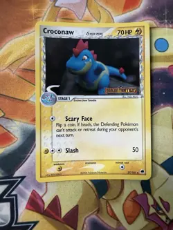 Croconaw 27/101 Reverse Holo Stamp Pokemon TCG Card EX Dragon Frontiers NM - Image 1