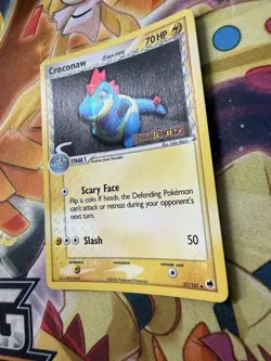 Croconaw 27/101 Reverse Holo Stamp Pokemon TCG Card EX Dragon Frontiers NM - Image 2