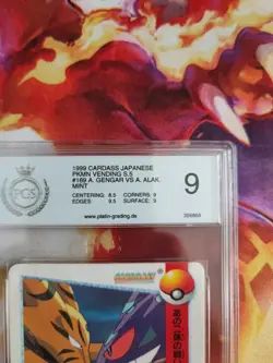 Pokemon Card 169 Ancient Gengar Alakazam Carddass Vending Japanese PGS PSA 9 TV - Image 4