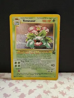 Pokemon TCG Venusaur 13/53 Wotc Black Star Promo Holo Card 1999 English - Image 1