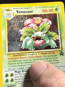 Pokemon TCG Venusaur 13/53 Wotc Black Star Promo Holo Card 1999 English - Image 3