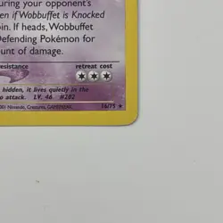 Pokemon TCG Wobbuffet Neo Discovery 16/75 Holo Unlimited Rare Card LP - Image 5