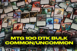 100 Dragons of Tarkir Bulk Cards - MTG - DTK Common/Uncommons - Image 1