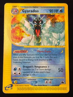 Skyridge Gyarados 11/144 Non Holo EXCELLENT POKEMON + MYSTERY CARD! E-READER! - Image 1