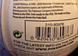 Pokemon Trading Card TCG D21 2020 Premier Ball Sealed Pokeball Tin Poke Ball - Image 4