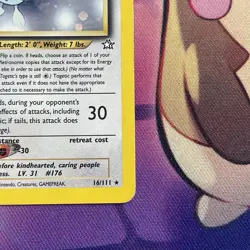 Pokemon Card | Togetic 16/111 Neo Genesis Unlimited Holo Rare - Image 4