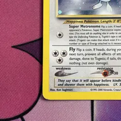 Pokemon Card | Togetic 16/111 Neo Genesis Unlimited Holo Rare - Image 5