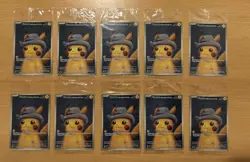 Pokemon Card Pikachu Van Gogh SVP EN 085 Pikachu With Grey Felt Hat Sealed X 10 - Image 1