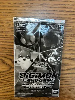 Digimon Card Game - Store Championship 2022 Participant Pack (Sealed) Rare New - Image 1