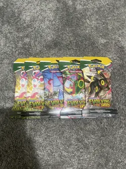 Evolving Skies Sleeved Booster Pack X5 Pokemon Cards TCG Sealed - Image 1