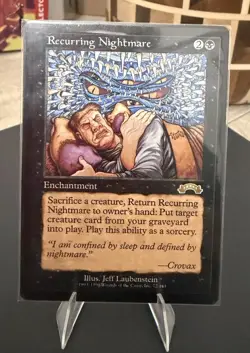 MTG Recurring Nightmare 72/143 Exodus Card 1998 - Image 1