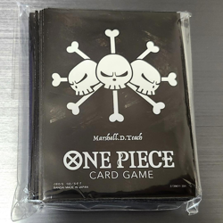 ONE PIECE Card Game Official Limited Card sleeve Marshall.D.Teach Flag 70pcs NEW - Image 1