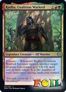Radha, Coalition Warlord 0211 MTG Dominaria United Uncommon NP Foil - Image 1