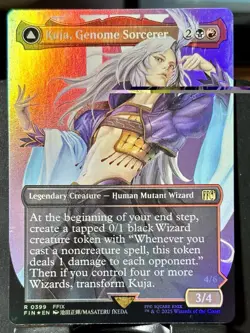 Kuja, Genome Sorcerer (Borderless) - FOIL - MTG - FIN - 0399 - RARE ~ NM - Image 3