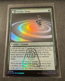 Seismic Sense FOIL Avatar The Last Airbender MTG NM - Image 1