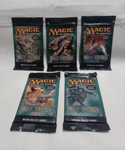 Mtg Magic 5 Bustine Ottava Edizione 8th Edition Art Set Completo Italiano Sealed - Image 1