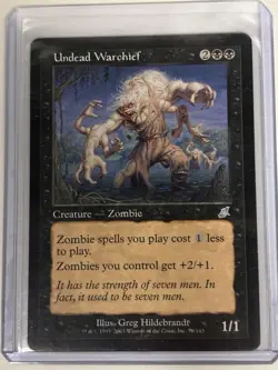 MTG Undead Warchief - Scourge Regular Rare #78 - Image 1
