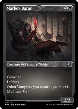 Foil - Markov Baron (Foil Etched) - 114 / NM / English MTG - Image 1