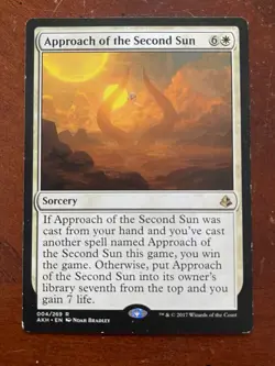 MTG Magic the Gathering Amonket Approach of the Second Sun M/HP - Image 1