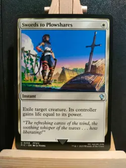 Swords to Plowshares - Final Fantasy Commander - Uncommon - NM (see pics) MTG - Image 1