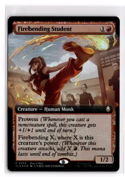 Firebending Student (Extended Art) 393 Buy-A-Box Promos Foil NM - Image 1
