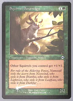 Squirrel Sovereign - Retro Frame - Foil Etched - 415 - Modern Horizons 2 (MH2) - Image 3