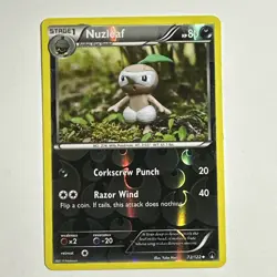 Nuzleaf 72/122 Reverse Holo Card XY BREAKpoint Pokemon TCG LP - Image 1