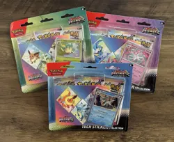 Pokemon TCG Prismatic Evolutions Tech Sticker Collection x3 | Full Set | Sealed - Image 1