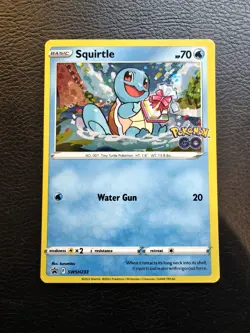 Pokemon TCG - Squirtle SWSH233 Pokemon GO Black Star Promo Holo - Image 1