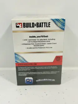 Scarlet & Violet Stellar Crown Build & Battle Box Sealed TGC Pokemon - Image 4