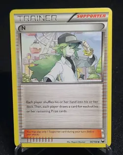 Pokemon TCG - Trainer N 96/108 - Dark Explorers - Non Holo - Uncommon NM - Image 1