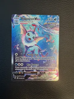 2021 Pokemon Vaporeon VMAX Alt Art SWSH182 Sword & Shield Black Star Promo LP - Image 1