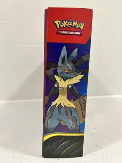 Pokemon TCG Mega Evolution Mega Lucario EX Figure Collection Box in hand - Image 2