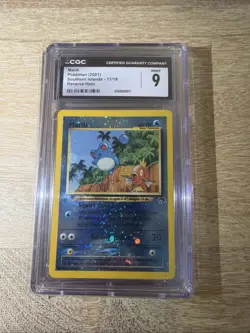 Pokemon Marill Southern Islands Reverse Holo Promo #11 CGC 9 Mint - Image 1