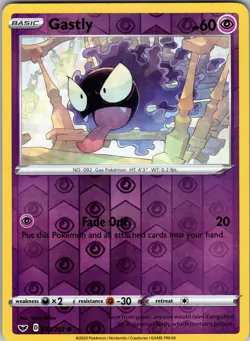 Gastly 083/202 SWSH01: Sword & Shield Base Set Pokemon TCG LP-NM - Image 1