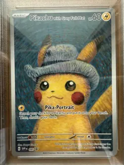 Pokemon Pikachu with Grey Felt Hat Van Gogh SVP EN 085 PSA 10 - Image 2