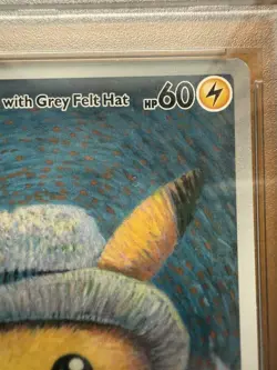 Pokemon Pikachu with Grey Felt Hat Van Gogh SVP EN 085 PSA 10 - Image 4