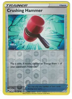 Pokemon - Crushing Hammer 125/159 - Reverse Holo - Crown Zenith - NM/M - Image 1